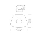 Organic Combo #18, Rounded Polygon with Trapezoid, Digital STL File For 3D Printing, Polymer Clay Cutter, Earrings, 2 different designs