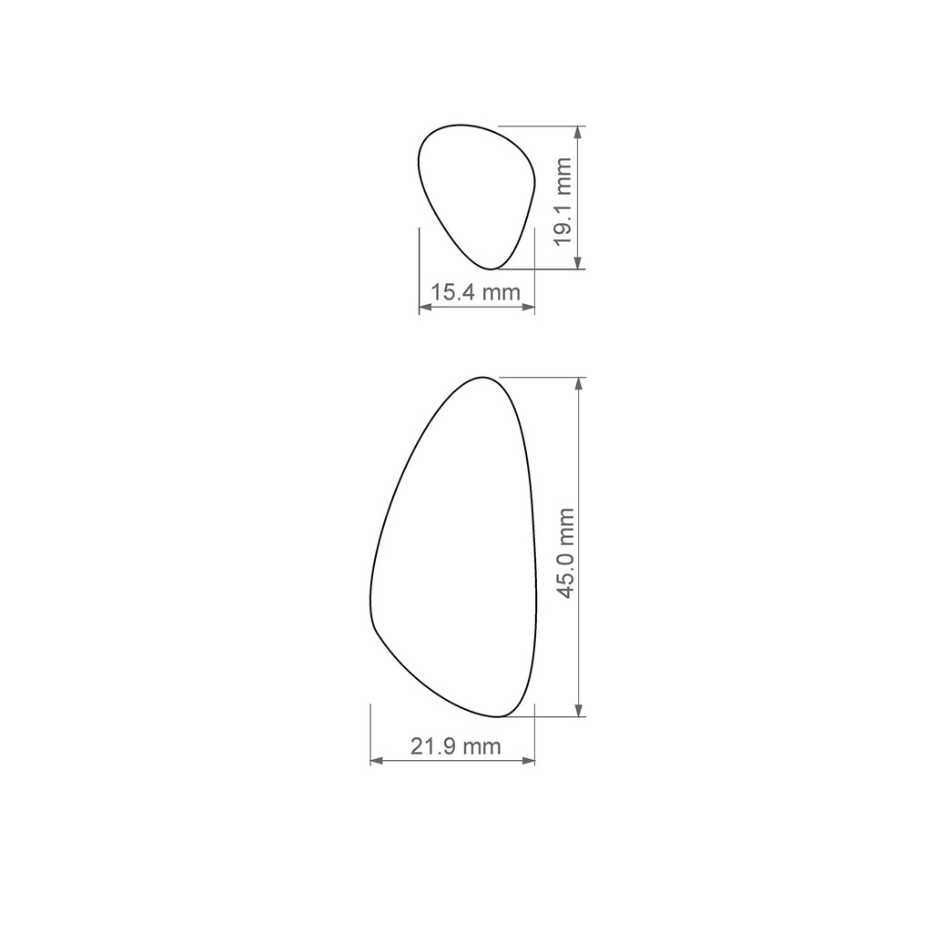 Organic Combo #21, Gemstone, Digital STL File For 3D Printing, Polymer Clay Cutter, Earrings, 2 different designs