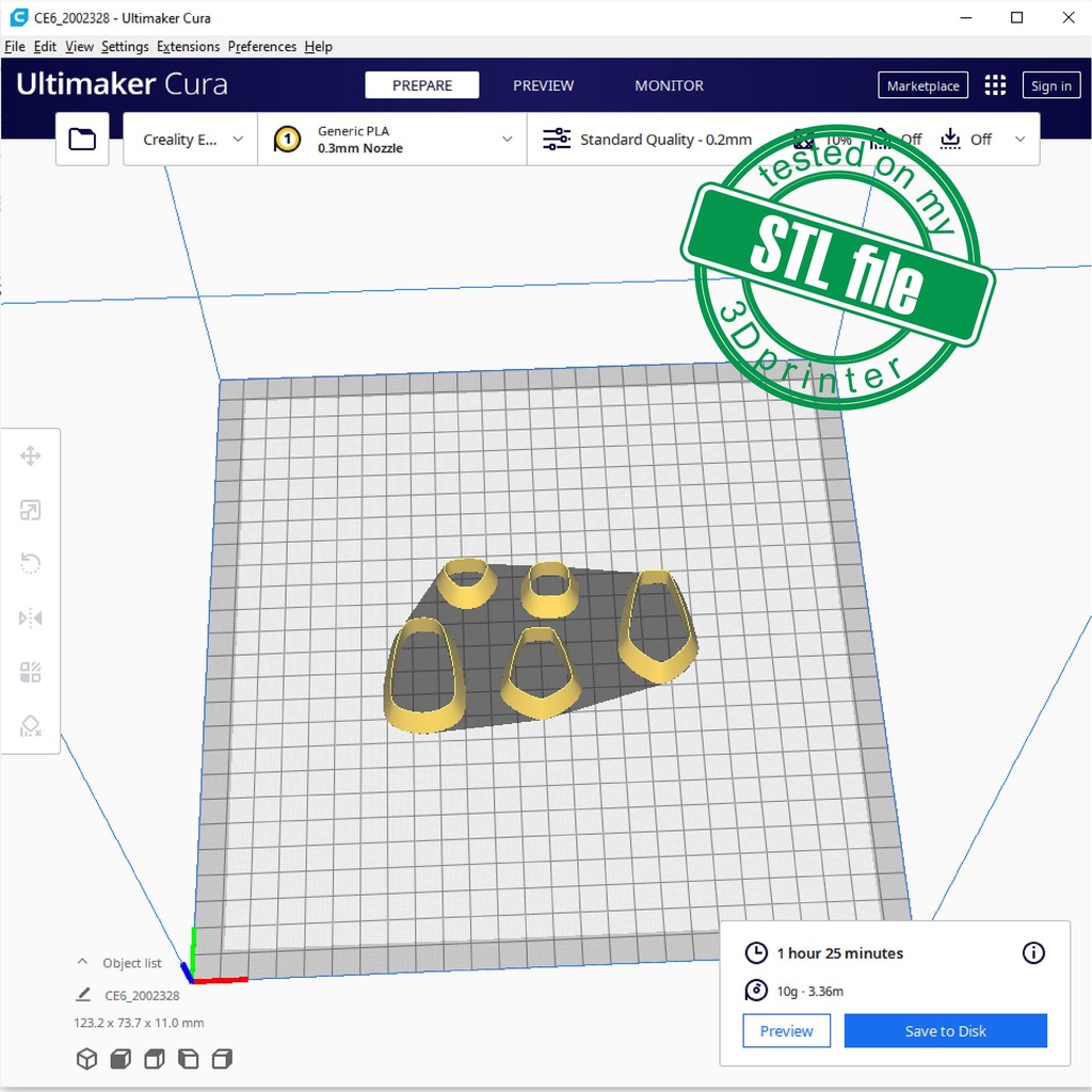 Organic Combo #8, Gemstone, Digital STL File For 3D Printing, Polymer Clay Cutter, Earrings, 5 different designs