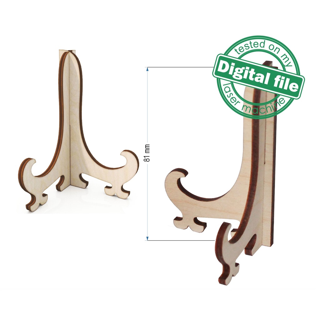 Picture Frame Stand / SVG Easel Stand, Laser cut svg dxf 381
