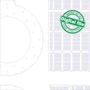 Two Different designs Christmas wreath Template DXF, SVG files for laser, Light-Up Christmas Ornament, Material thickness 1/8 inch (3.2 mm)