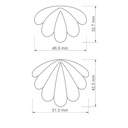 Scallop Flower Combo #1, Digital STL File For 3D Printing, Polymer Clay Cutter, Earrings, 2 different designs