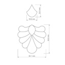 Scallop Flower Combo #12, Digital STL File For 3D Printing, Polymer Clay Cutter, Earrings, 2 different designs