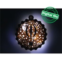 DXF, SVG files for laser Light-Up Multilayer Ornament, Home decor, Glowforge ready, Silhouette, Cricut, Nursery Decor, Air Balloon and Gears