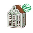 DXF, SVG files for laser Illuminated decorative Scandinavian house, Night light, Christmas Nursery decor, Glowforge, Material 1/8'' (3.2 mm)