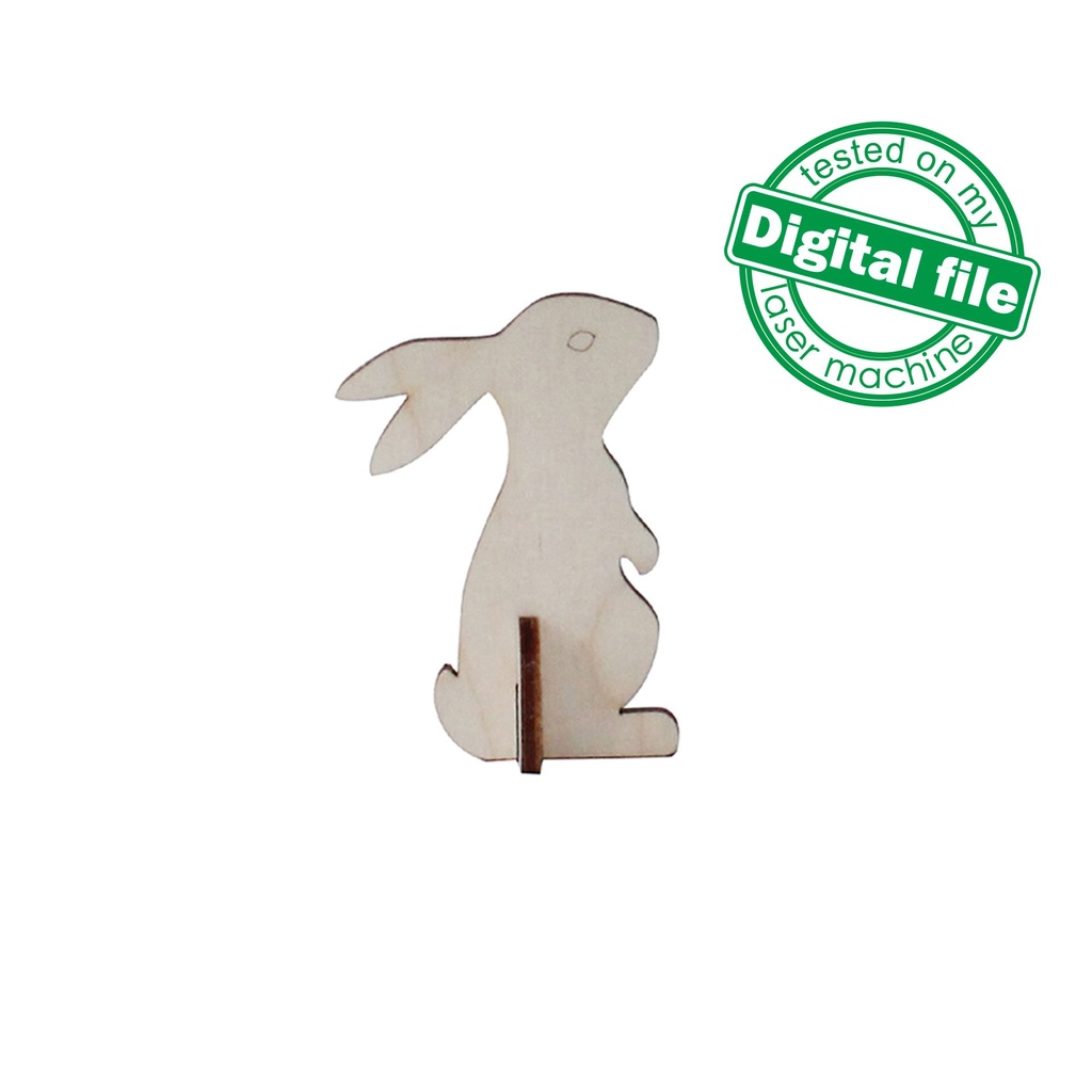 DXF, SVG files for laser Fairy Doll House, Little deer, Cute Rabbit, Nursery decor, Ready to paint, Material 1/8'' (3.2 mm)