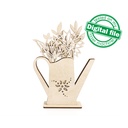 SVG, DXF Laser cut Multilayer Wedding decoration Vase with flowers, Shape,Paint by Line,Glowforge, Mother's day gift,Material 1/8'' (3.2 mm)