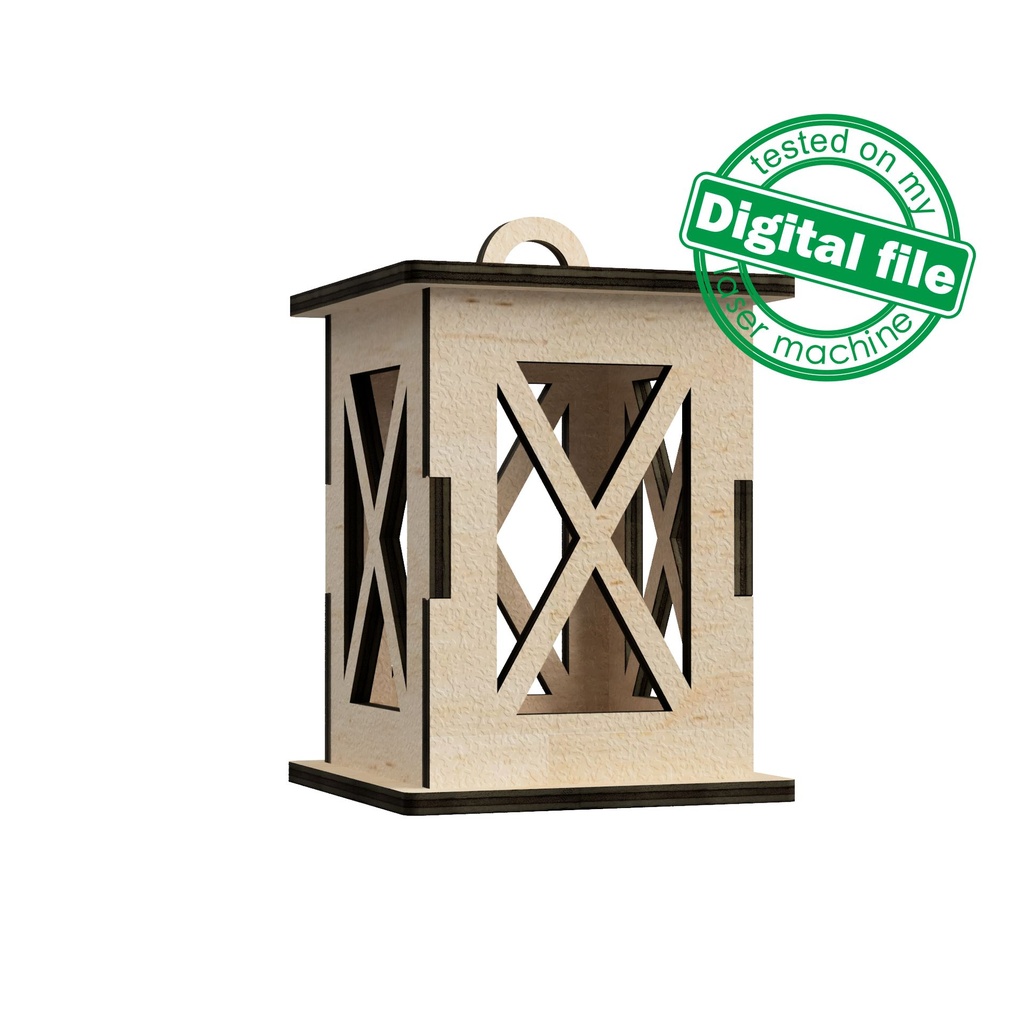 FREE Drawing DXF, SVG files for laser Candle LED lantern, Vector ...
