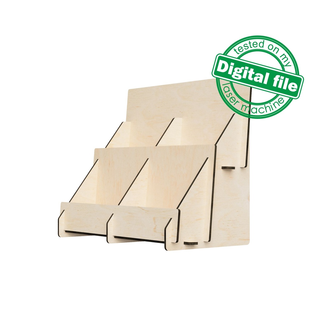 DXF files for laser Card stand Voyage - Vector projects for CNC router and laser cutting, svg Files, cnc Cut Vector, Plywood or MDF 3mm