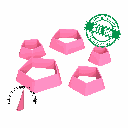 Pentagon, 5 Sizes, Digital STL File For 3D Printing, Polymer Clay Cutter, Earrings, Cookie, sharp, strong edge (copy)