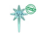 DXF, SVG files for laser Light Cross Bethlehem Star, Christmas Ornament, Glowforge, Layered Ornament pattern