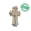 DXF, SVG files for laser Light Cross A Savior has born to you, Vector project, Glowforge, Material thickness 1/8 inch (3.2 mm)