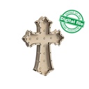 DXF, SVG files for laser Light Cross A Savior has born to you, Vector project, Glowforge, Material thickness 1/8 inch (3.2 mm)