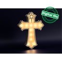 DXF, SVG files for laser. Big set Personalized Light Cross, Star of Bethlehem, Layered Pattern, Shadow Box, LED Light, 1/8"(3.2mm) Material