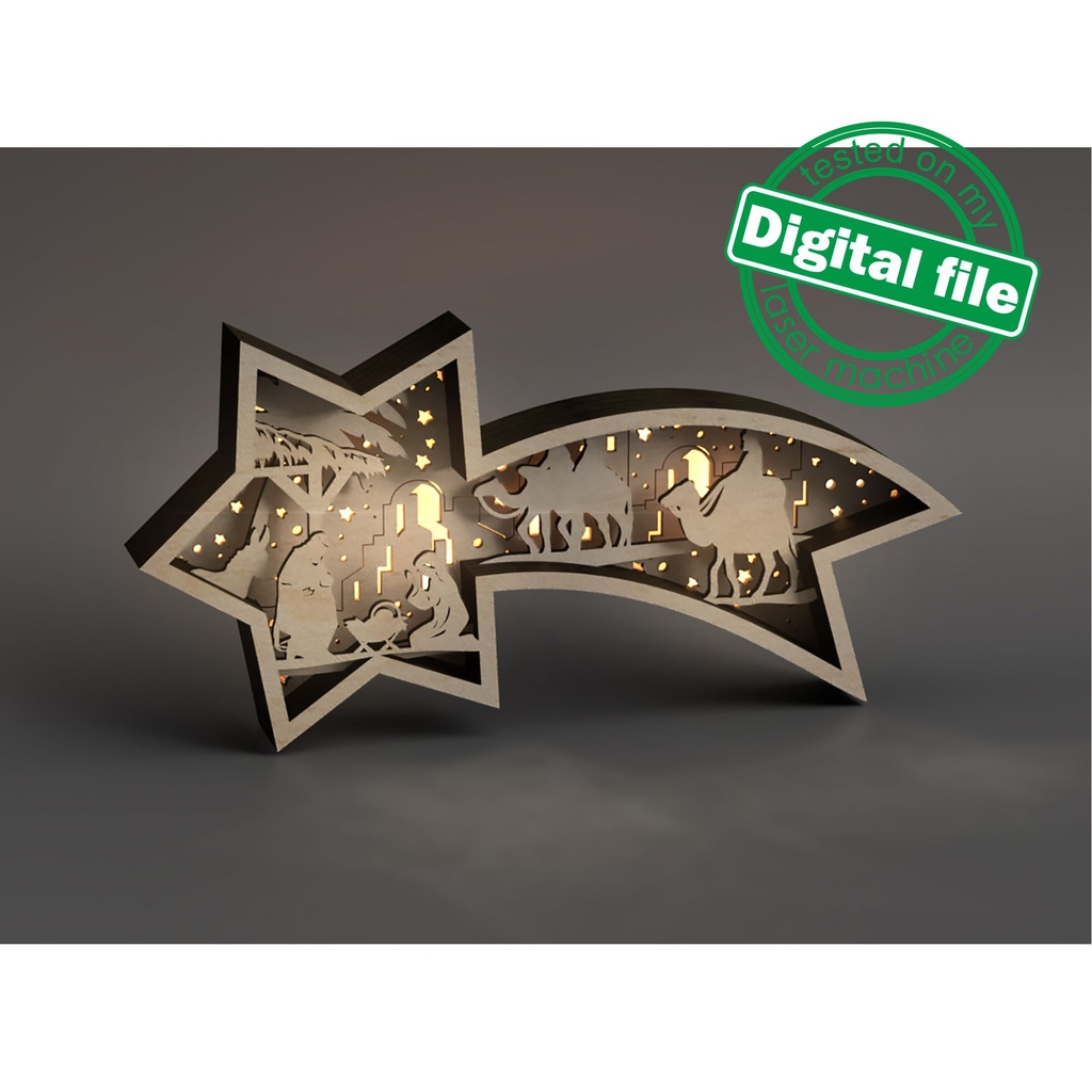 Star Ornament - Laser Cut Blanks (G1E)