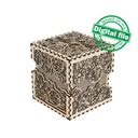 DXF, SVG files for laser Multilayered Big box Roses, fairy, openwork box, wedding gift, Storage Box, Glowforge, Material 1/8'' (3.2 mm)