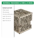 DXF, SVG files for laser Multilayered Big box Roses, fairy, openwork box, wedding gift, Storage Box, Glowforge, Material 1/8'' (3.2 mm)