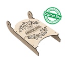 DXF, SVG Files for Laser Christmas Decorative Sleigh, Openwork Wreath, Family Wooden Sign, Candy Bar, Small Laser Working Area, 3mm Material