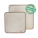 DIY Lightbox, Shadow Box, Two different sizes DXF, SVG files for laser, Template, Glowforge, Material thickness 1/8 inch (3.2 mm)