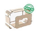 DXF, SVG files for laser Wedding card box, money box, Engagement Card Box, Wedding Decor, Piggy bank, door and lock, Material 1/8'' (3 mm)