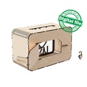 DXF, SVG files for laser Wedding card box, money box, Engagement Card Box, Wedding Decor, Piggy bank, door and lock, Material 1/8'' (3 mm)