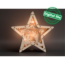 DXF, SVG files for laser Marquee Star,Bethlehem star,Nativity scene,baby Jesus,Deva Maria,Wise men,Christmas Ornament,Multilayered Light box