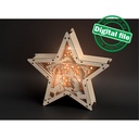 DXF, SVG files for laser Marquee Star,Bethlehem star,Nativity scene,baby Jesus,Deva Maria,Wise men,Christmas Ornament,Multilayered Light box