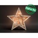 DXF, SVG files for laser Marquee Star,Bethlehem star,Nativity scene,baby Jesus,Deva Maria,Wise men,Christmas Ornament,Multilayered Light box