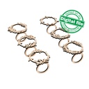 6 designs Napkin rings Svg Dxf Pdf Ai Cdr Formats, Laser Cut, Engraving, table setting, Valentine's day, Wedding decor, floral,leaves wreath