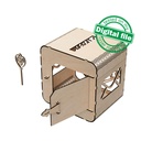 DXF, SVG files for laser Wedding card box, money box, Engagement Card Box, Wedding Decor, Piggy bank, door and lock, Material 1/8'' (3.2 mm)
