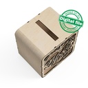 DXF, SVG files for laser Wedding card box, money box, Engagement Card Box, Wedding Decor, Piggy bank, door and lock, Material 1/8'' (3.2 mm)