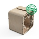 DXF, SVG files for laser Wedding card box, money box, Engagement Card Box, Wedding Decor, Piggy bank, door and lock, Material 1/8'' (3.2 mm)