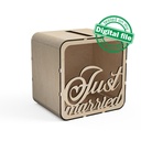 DXF, SVG files for laser Wedding card box, money box, Engagement Card Box, Wedding Decor, Piggy bank, door and lock, Material 1/8'' (3.2 mm)