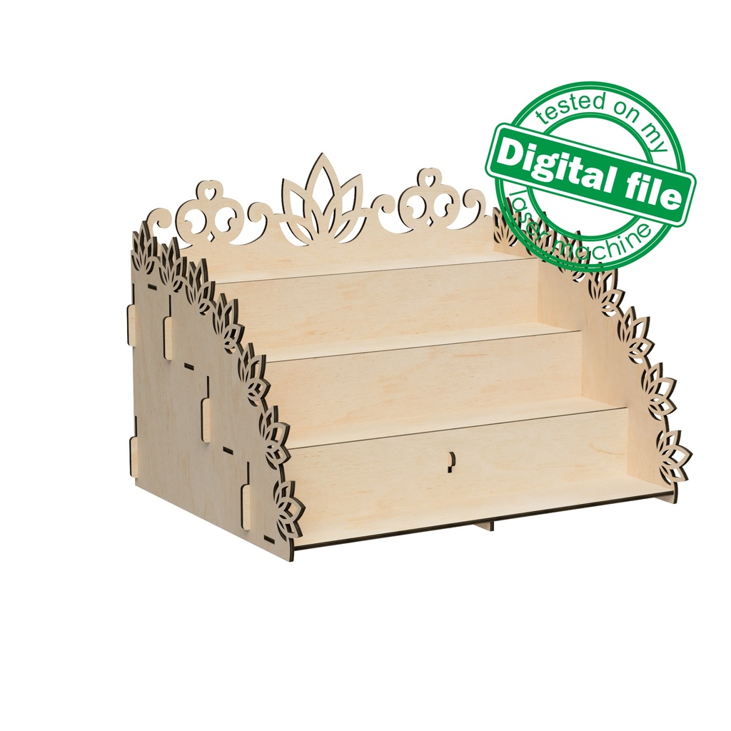 DXF, SVG files for laser Candy bar stand for cupcakes, Paris Collection, Candy bar decor, Glowforge, Two material thickness 3.2 / 6.4 mm