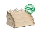 DXF, SVG files for laser Candy bar stand for cupcakes, Paris Collection, Candy bar decor, Glowforge, Two material thickness 3.2 / 6.4 mm