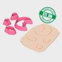 General Combo # 1, Bundle Moon, Star, Cloud, Drop, Digital STL File For 3D Printing, Polymer Clay Cutter, Earrings, 4 different designs