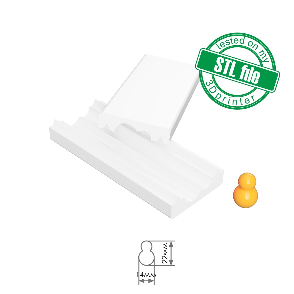 Digital STL File For 3D Printing, Snowman Christmas Polymer Clay Bead Roller