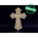 DXF, SVG files for laser Light Cross Family, Layered Ornament pattern, shadow box, Led lantern, Material 1/8'' (3.2 mm)