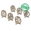 DXF, SVG files for laser Christmas Decor 3D ornament, Snowglobe, 6 different designs, Angels, Snowflakes, Glowforge, Material 3.2 mm (1/8'')