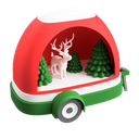 Christmas camper, Digital STL File For 3D Printing