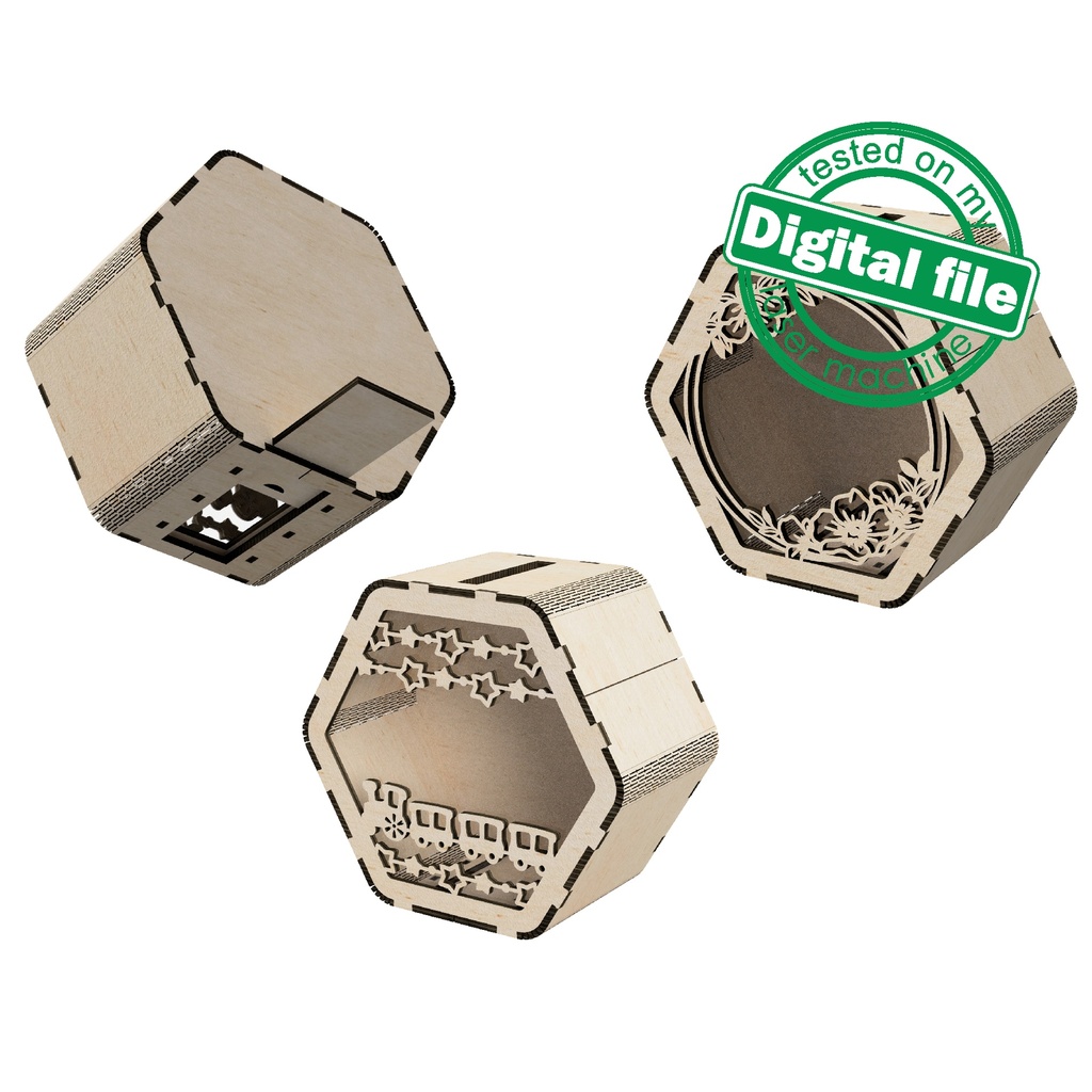 DXF, SVG files for cutting Piggy bank, personalized money box, Travel fund, Nursery decor, Laser or plotter, Two Material 1/8''(3mm) and 2mm