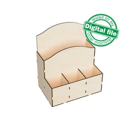 [0182132] DXF, SVG Files for Laser Holder for letters, papers, stationery, magazines, bills, craft tools, desktop organization, Material 1/8" (3.2mm)