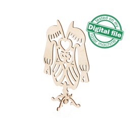 [00187641] DXF, SVG files for laser Jewelry holder Vintage mannequin, Home Decor, Vector project, Glowforge, Material thickness 1/8 inch (3.2 mm)