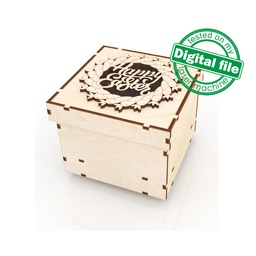 [00187427] DXF, SVG files for laser Easter eggs stand carrot wreath Happy Easter, Wooden box, Glowforge, Easter decor, Decoration idea, Plywood MDF 3mm