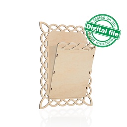 [0177732] DXF, SVG files for laser Magazine storage Rack wall, Magazine holder, Vector project, Glowforge, Material thickness 1/8 inch (3.2 mm)